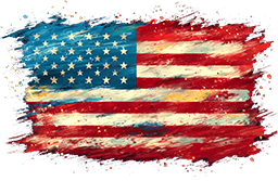 Picture of and abstract US flag