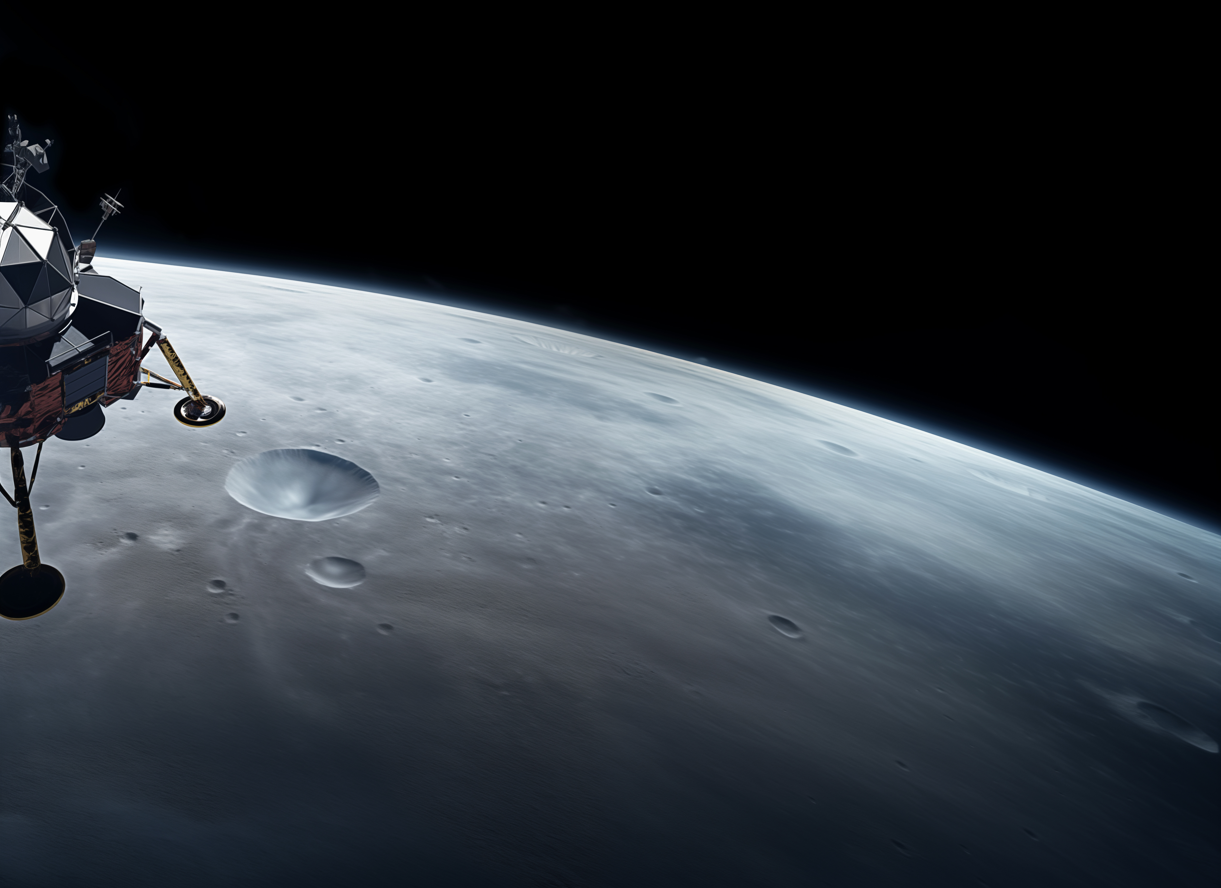 Picture of the Apollo 11 mission approaching the moon